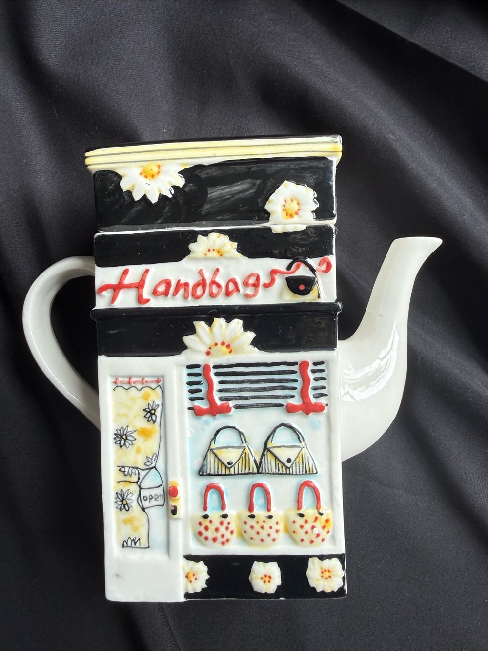 Novelty 2-Sided Teapot - Handbags & Bank